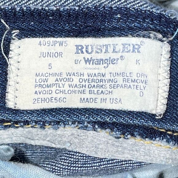 24w RARE 70s USA Vintage Rustler by Wrangler Women's Cutoffs - Picture 5 of 9